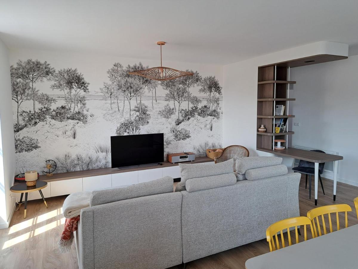 Superbe Appartement T3 Au Centre Plage .Parking Hendaye Zewnętrze zdjęcie