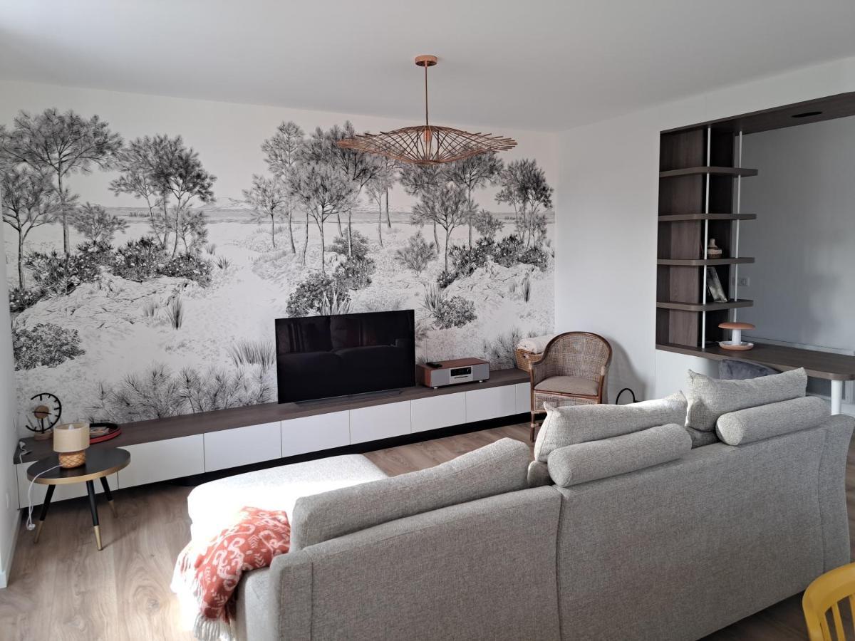 Superbe Appartement T3 Au Centre Plage .Parking Hendaye Zewnętrze zdjęcie